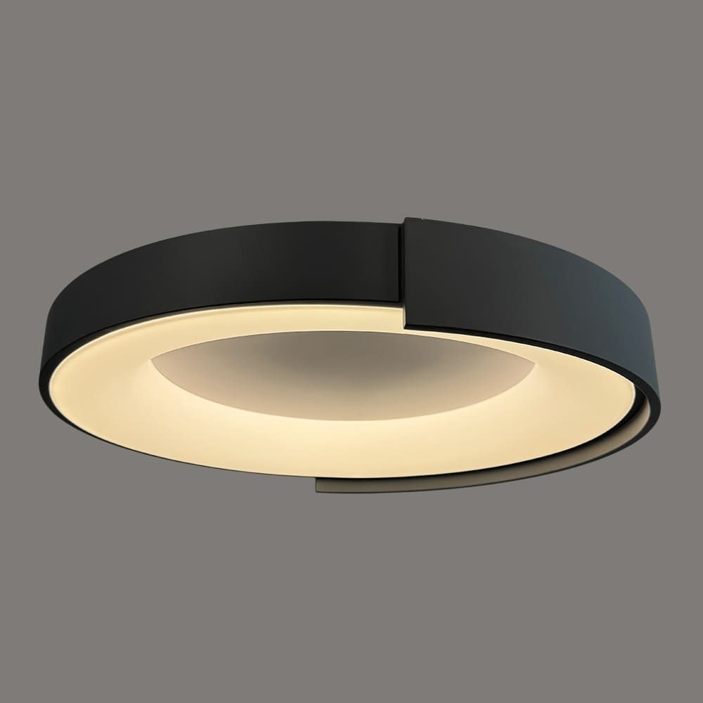 Стельовий LED-світильник у сірому корпусі на три режими Ø62х12 см 1906C-620 Grey