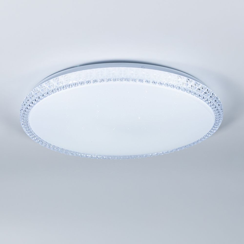 LED смарт світильник з пультом Кришталь зоряне небо 96W з пультом