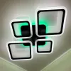 Люстра світлодіодна з пультом OVAL RGB 90W 5S чорна