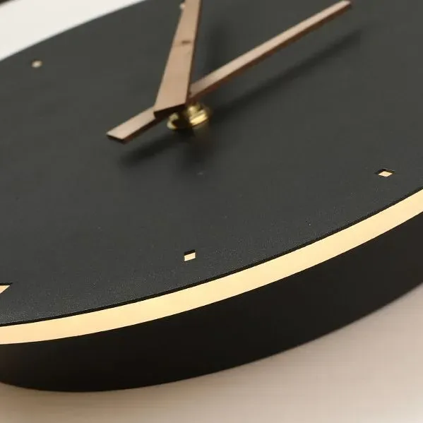 Світлодіодне бра-годинник Clock Lamp чорного кольору