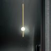 Led світильник латунний у вертикальній формі 90 см на 3 режими YG 517B/900 VL AB