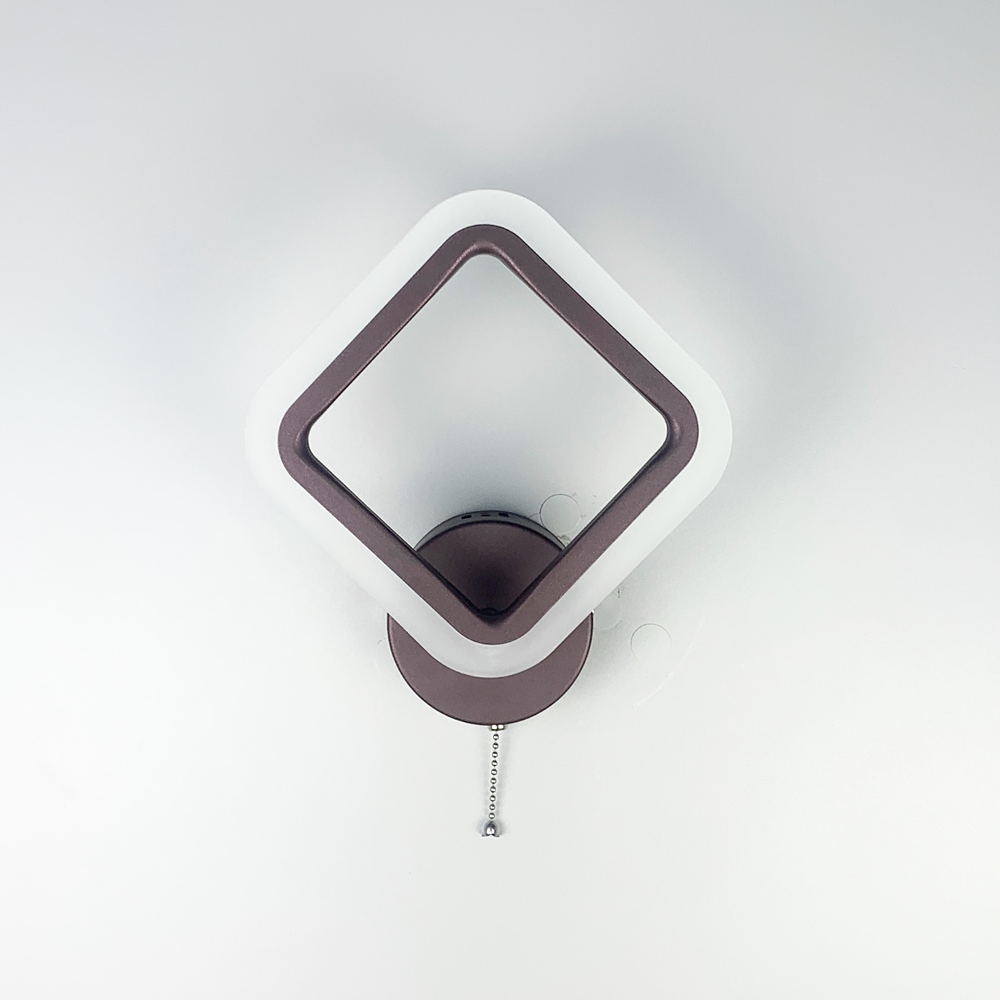 Геометричний LED світильник в корпусі coffee 2400/1S CF