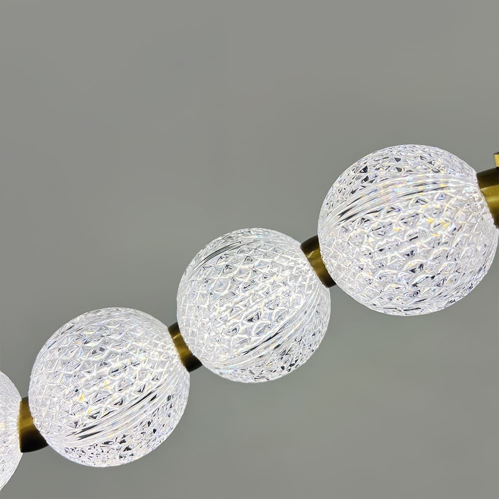 Світлодіодний світильник PEARLIES із прозорими рельєфними кульками MJ 345-1000L AB