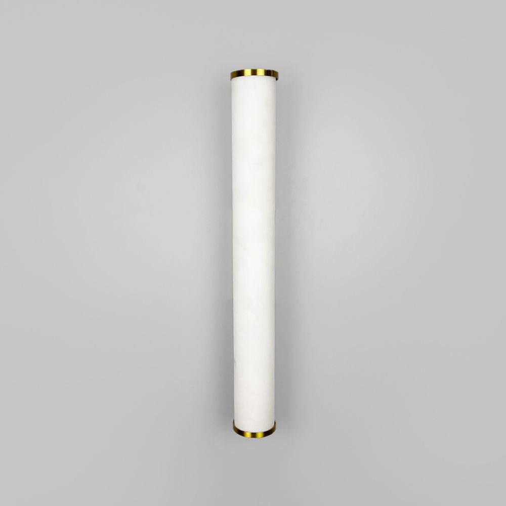 Стильне бра з імітацією мармуру з латунним корпусом 6х50 см