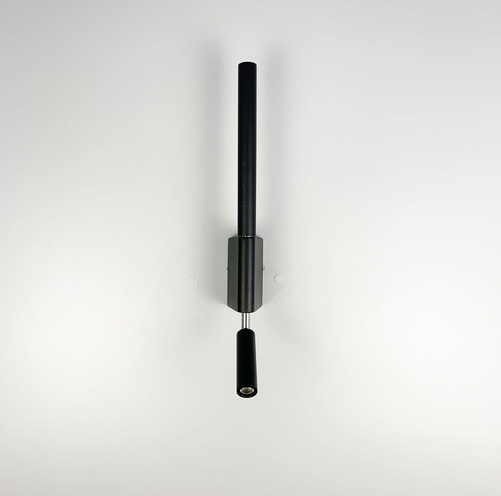 Бра Mantra Torch чорний з вимикачем на корпусі  WS 1G BK