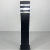 Вуличний ліхтар в чорному кольорі корпусу 80 см