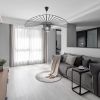 Підвісна LED люстраVERTIGO NOVA MJ 192-800 BK у чорному корпусі