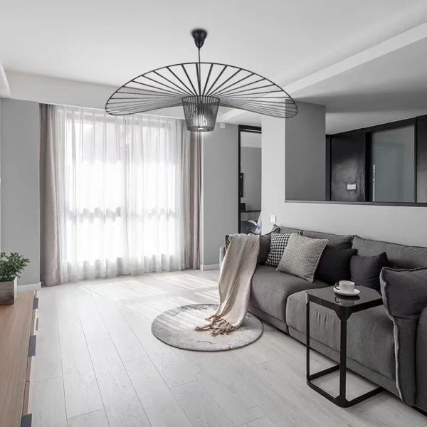 Підвісна LED люстраVERTIGO NOVA MJ 192-800 BK у чорному корпусі