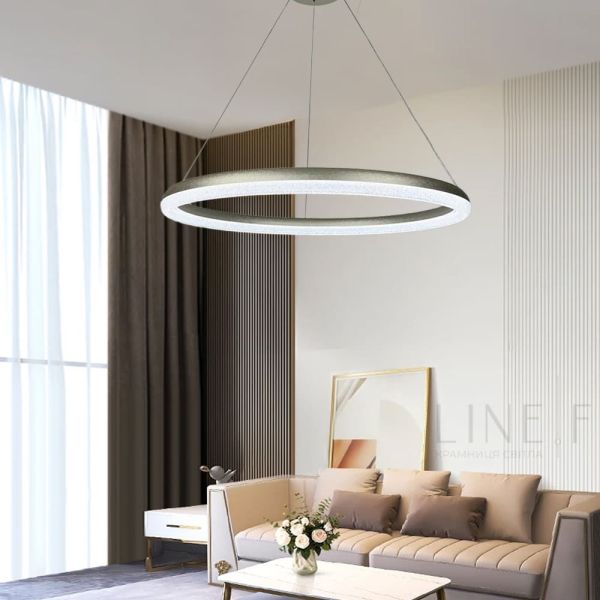 LED люстра підвісна в кільцевому корпусі  83 см