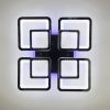 LED люстра на 4+4 квадрати в чорному кольорі A 2727/4 RGB BR BK