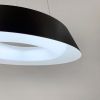 LED світильник підвісний круглий у чорному корпусі