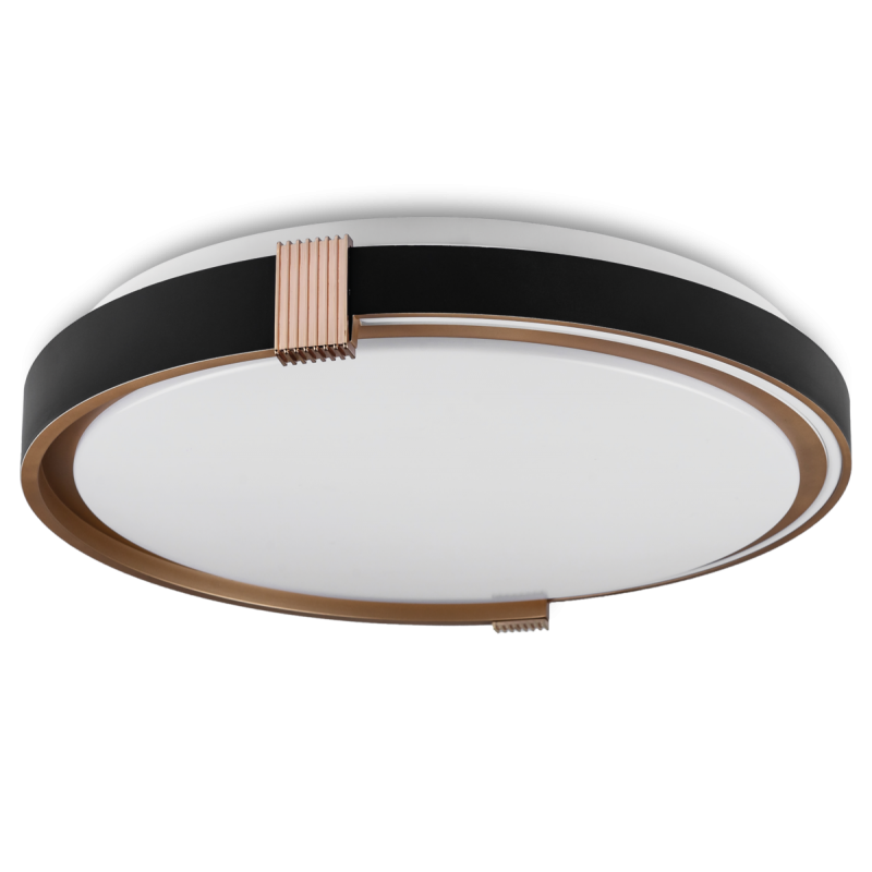 LED Світильник COLISEUM 60Вт чорне золото з пультом
