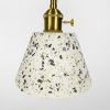 Підвісний білий бетонний світильник TERRAZZO CONO