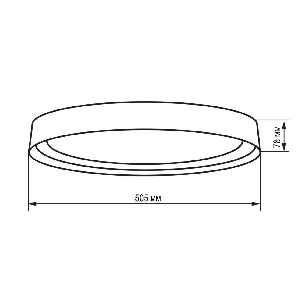 Світлодіодний світильник з пультом ARRIVAL 1-ESP-2052 Ø 50 см 72W Wood&White
