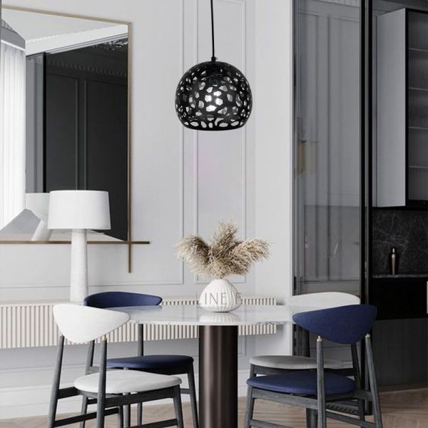 Світильник лофт у чорному корпусі MJ 1911-200 BK 20 см діаметр