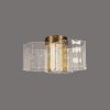 Стельова люстра на 3 сегменти з іскристого акрилу Ø35х21 см 9269-3C Brush GD
