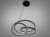 Підвісна світлодіона люстра чорна 7517/530BK на 3 режими освітлення