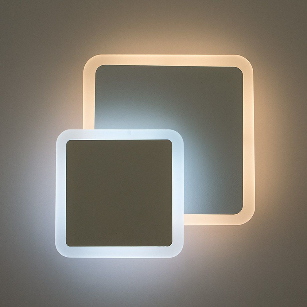 Світильник світлодіодний настінний, бра GEOMETRIA SQUARE 12W WHITE
