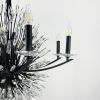 Кришталева чорна люстра Lily Buds на 8 ріжків-підсвічників MD 8058-8 Black