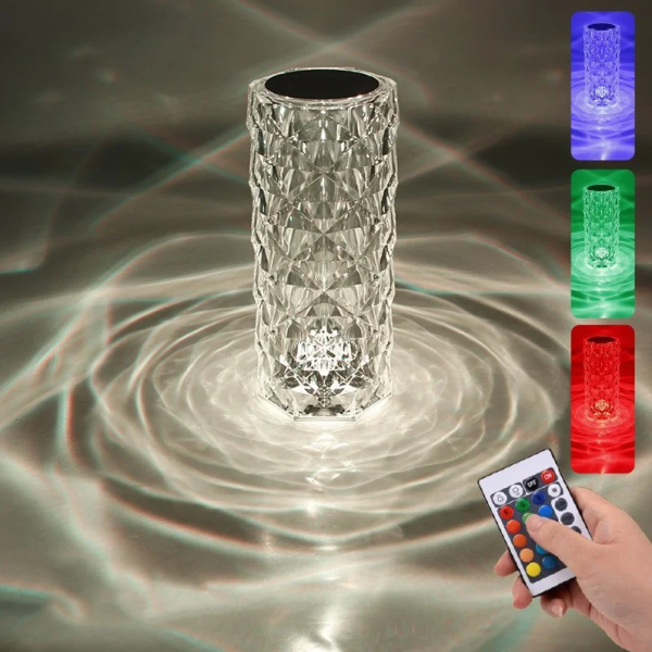 Настільна світлодіодна лампа на акумуляторі CRYSTAL RGB 1W