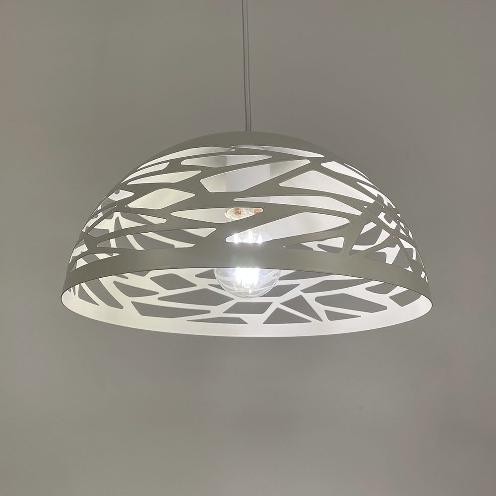 Світильник лофт у білому корпусі  MJ 193-300 WT 30 см діаметр