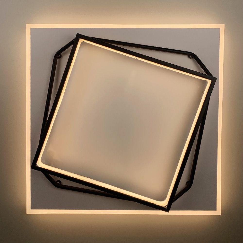 Стельова світлодіодна люстра квадрат SQUARE 73w