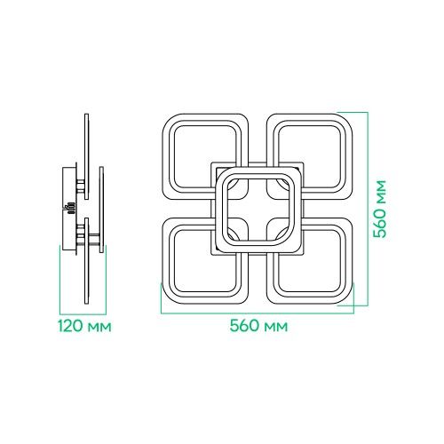 Люстра стельова світлодіодна AL6440ARD SOFT S з пультом