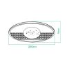 Люстра стельова світлодіодна AL6105ARD 70W MOONLIGHT з пультом