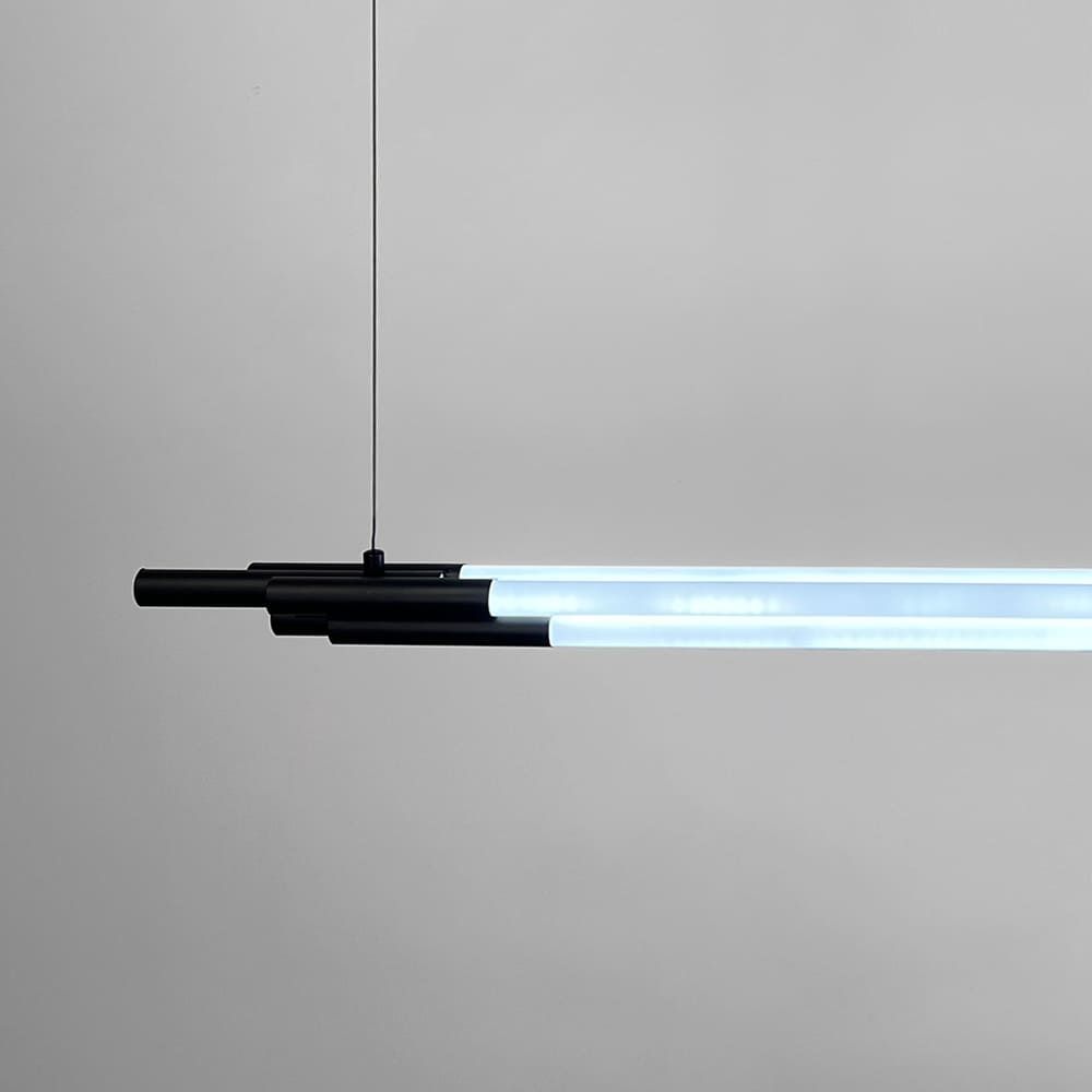 Чорний трубчастий LED світильник у корпусі 150 см MJ351-1500L BK
