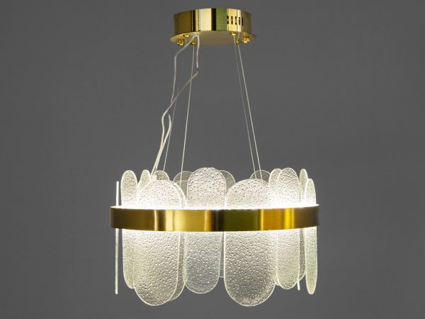 Підвісна люстра Diasha золото 77Вт LED кришталь 803/400SGD