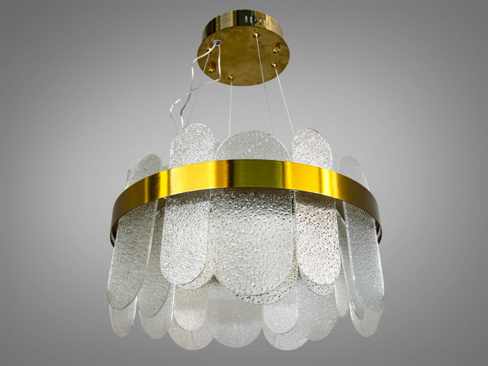 Підвісна люстра Diasha золото 77Вт LED кришталь 803/400SGD