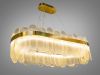 Підвісна кришталева люстра Diasha 803-800x300SGD золото LED 130 Вт