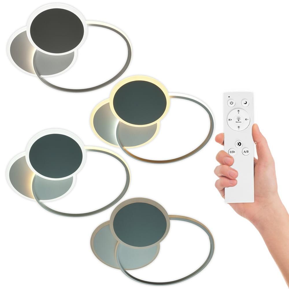 Смарт LED люстра з пультом Ø 55*50 см TRIO 80 Вт кругла
