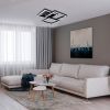Стельова світлодіодна люстра AL6493ARD URBAN B 60Вт чорна з пультом