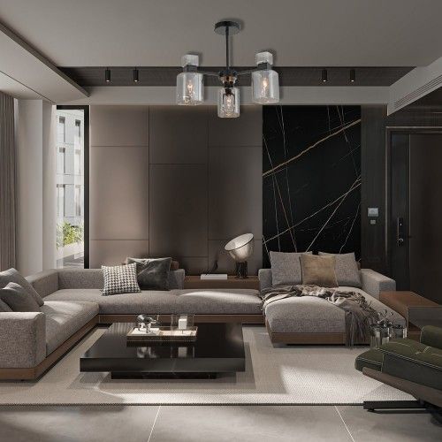 Люстра плафонна під лампу на 3 плафонів BL1130-1 OLIVIA чорного  кольору