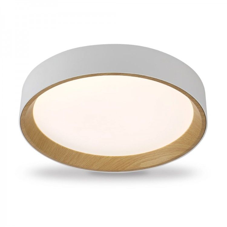 LED Світильник AL5087ARD ALMOND Ø 39 см 60Вт білий дерево метал