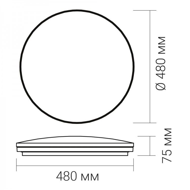 LED cвітильник з пультом AL5750ARD SILVER 72Вт білий з срібним