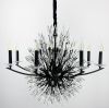 Кришталева чорна люстра Lily Buds на 8 ріжків-підсвічників MD 8058-8 Black