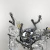 Вишукане срібне бра DIAMINA з кришталевим камінням