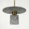 Підвісний сірий бетонний світильник TERRAZZO CYLINDER 30 см