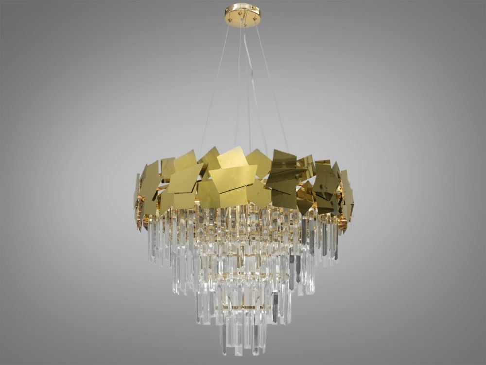 Люстра кришталева підвісна 82211/600G