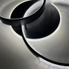 Люстра світлодіодна з пультом AKRILIKA ROUND 80W 3R BLACK чорна