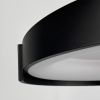 Стельовий LED-світильник у чорному корпусі на три режими Ø50х12 см 1906C-500 BK