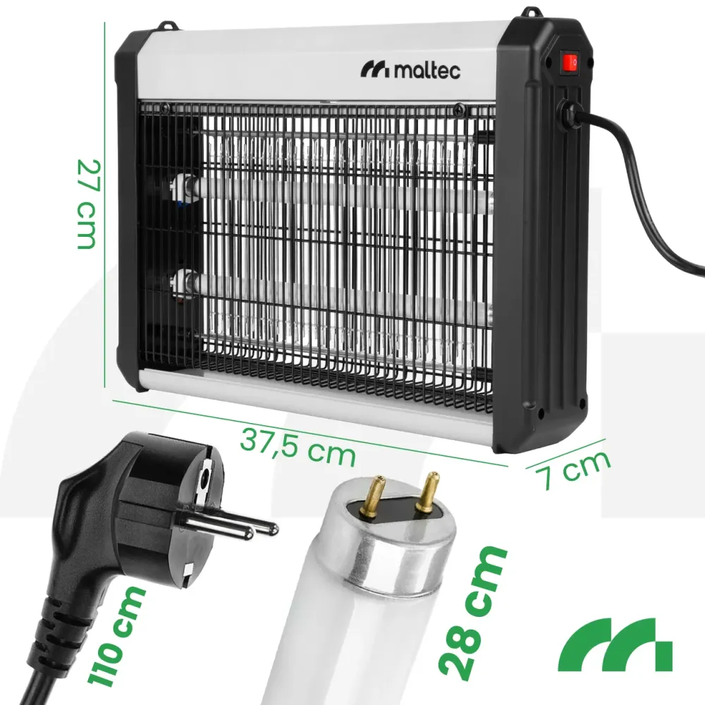 Знищувач комах - мухоловка до 50 м2 Maltec 16W Польща