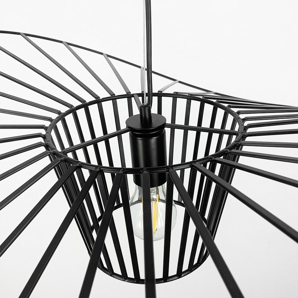Підвісна LED люстраVERTIGO NOVA MJ 192-800 BK у чорному корпусі