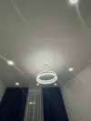 Люстра підвісна біла світлодіодна з пультом STELLA ICE 80W та додатком для телефону