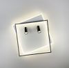 LED-світильник Simple Square в чорно-білому металі
