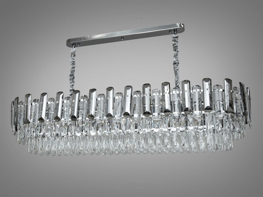 Люстра кришталева підвісна 8805-1200x400CH