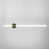 Led світильник Tube&Ball із латунною кулькою у двох формах 1