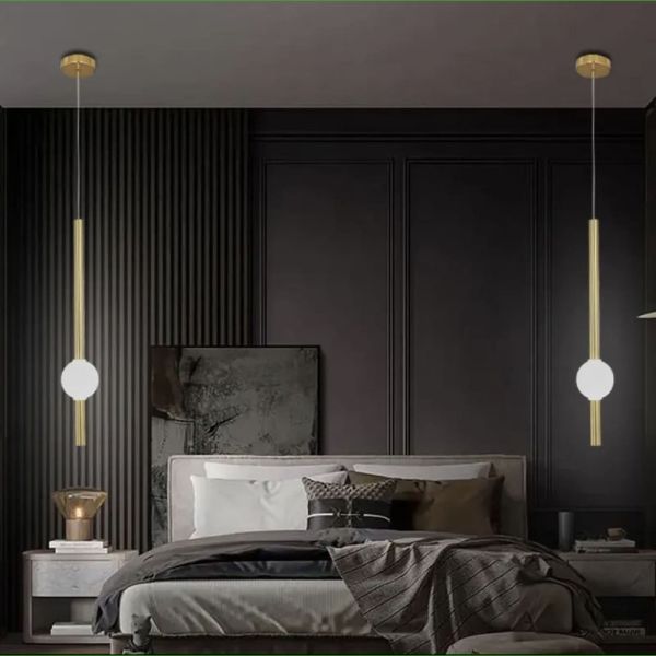 Led світильник латуннийу вертикальній формі 60 см на 3 режими YG 517B/600 VL AB